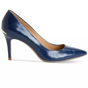 Calvin Klein Gayle Blue Leather Heels